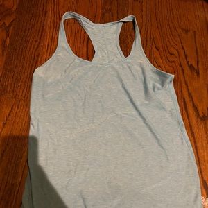 Blue workout top